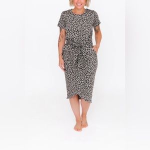 Smash & Tess Grey Leopard Dress
